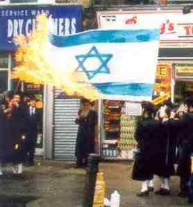 Yahudi Bakar Bendera Israel